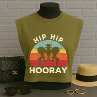 Hip Surgery Recovery Hip Replacement Recovery Garment-Dyed Women's Muscle Tee