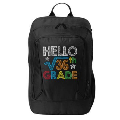 Hello Square Root 36 6th Grade Back To School Math Nerd City Backpack