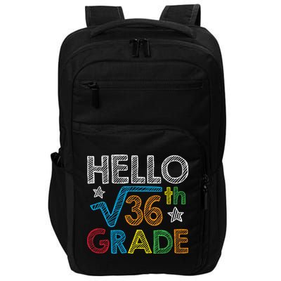 Hello Square Root 36 6th Grade Back To School Math Nerd Impact Tech Backpack