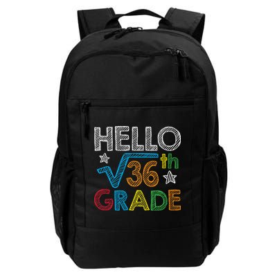 Hello Square Root 36 6th Grade Back To School Math Nerd Backpack