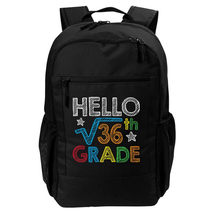 Hello Square Root 36 6th Grade Back To School Math Nerd Backpack