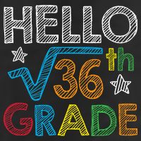 Hello Square Root 36 6th Grade Back To School Math Nerd Trucker Hat
