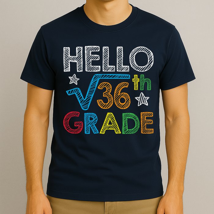 Hello Square Root 36 6th Grade Back To School Math Nerd T-Shirt