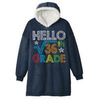 Hello Square Root 36 6th Grade Back To School Math Nerd Hooded Wearable Blanket