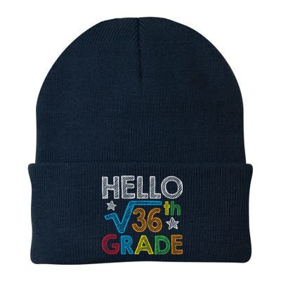 Hello Square Root 36 6th Grade Back To School Math Nerd Beanie