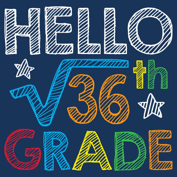 Hello Square Root 36 6th Grade Back To School Math Nerd Beanie
