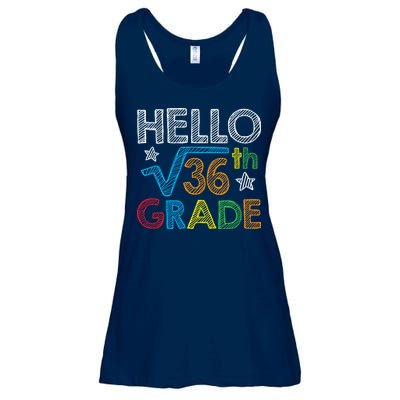 Hello Square Root 36 6th Grade Back To School Math Nerd Ladies Essential Flowy Tank