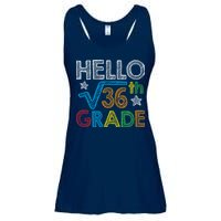 Hello Square Root 36 6th Grade Back To School Math Nerd Ladies Essential Flowy Tank
