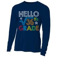 Hello Square Root 36 6th Grade Back To School Math Nerd Cooling Performance Long Sleeve Crew
