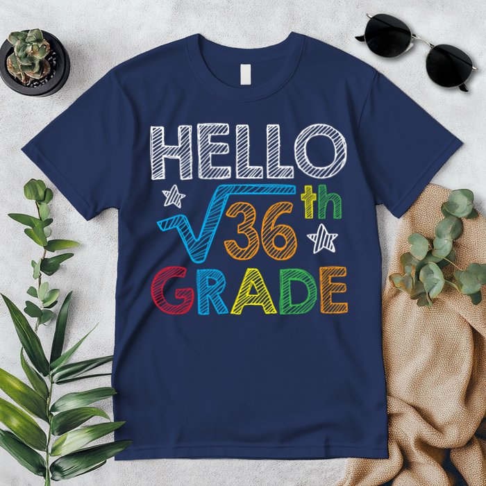Hello Square Root 36 6th Grade Back To School Math Nerd Premium T-Shirt