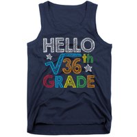 Hello Square Root 36 6th Grade Back To School Math Nerd Tank Top