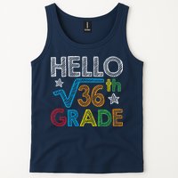 Hello Square Root 36 6th Grade Back To School Math Nerd Tank Top