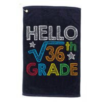 Hello Square Root 36 6th Grade Back To School Math Nerd Golf Towel