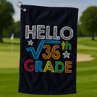 Hello Square Root 36 6th Grade Back To School Math Nerd Golf Towel