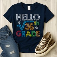 Hello Square Root 36 6th Grade Back To School Math Nerd Womens T-Shirt