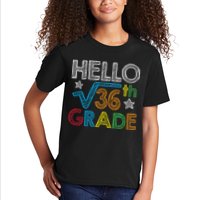 Hello Square Root 36 6th Grade Back To School Math Nerd Kids T-Shirt