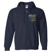 Hello Square Root 36 6th Grade Back To School Math Nerd Full Zip Hoodie
