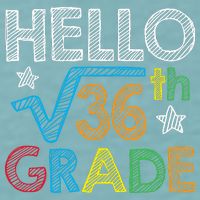 Hello Square Root 36 6th Grade Back To School Math Nerd Sueded Cloud Jersey T-Shirt