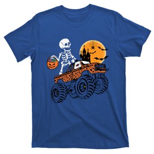 Halloween Skeleton Riding Monster Truck Gift T-Shirt