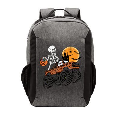 Halloween Skeleton Riding Monster Truck Gift Vector Backpack