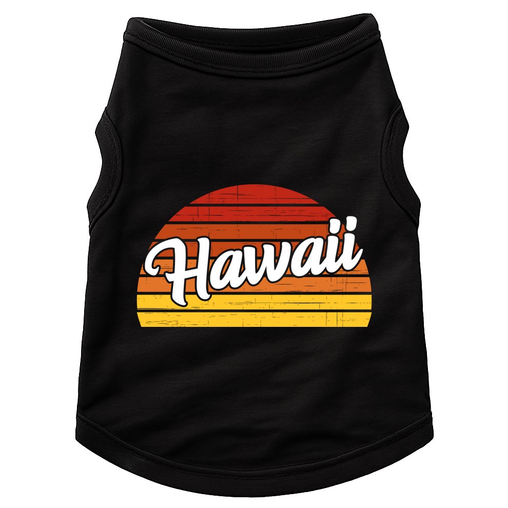 Hawaii Sunset Retro Vintage Doggie Tank