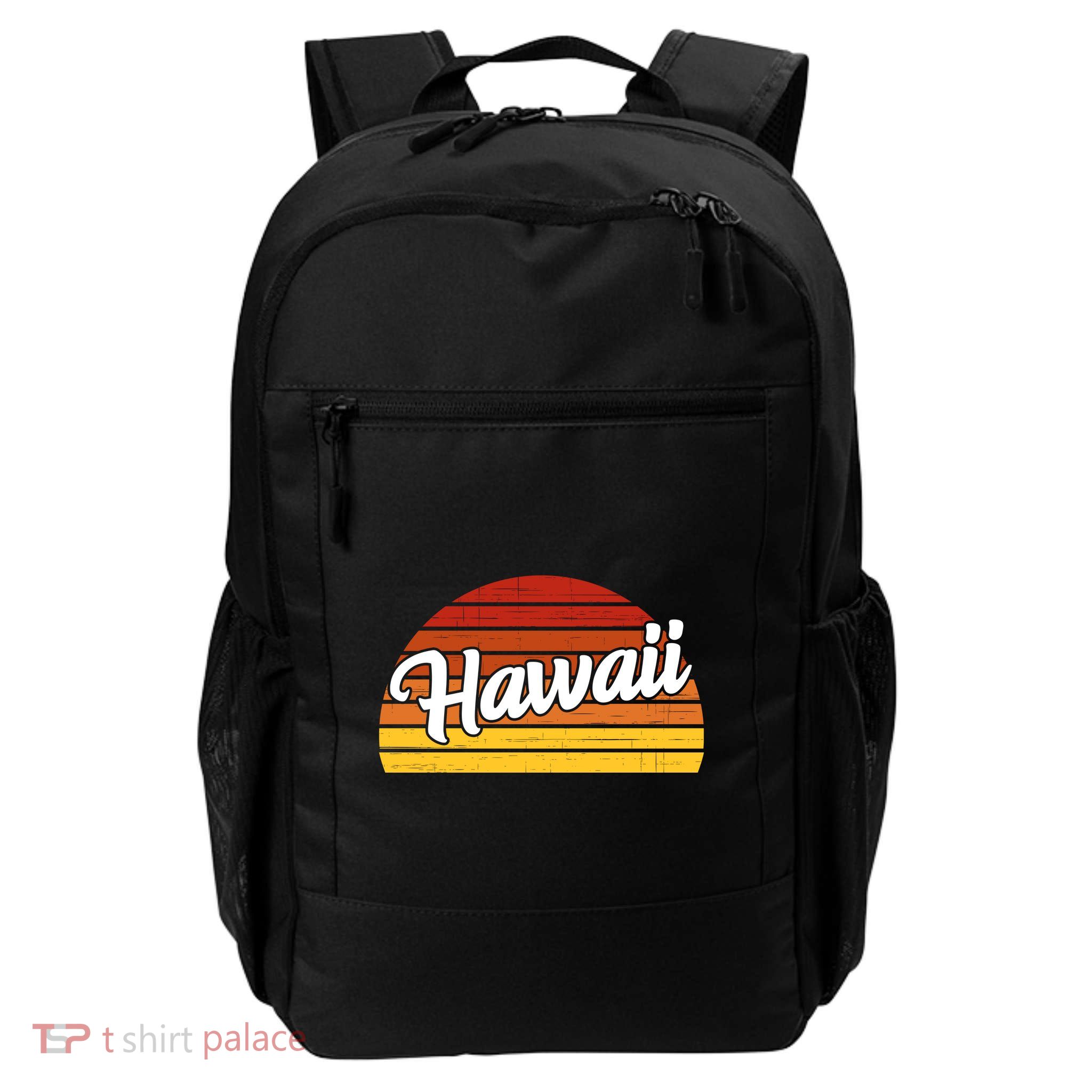 Hawaii Sunset Retro Vintage Backpack