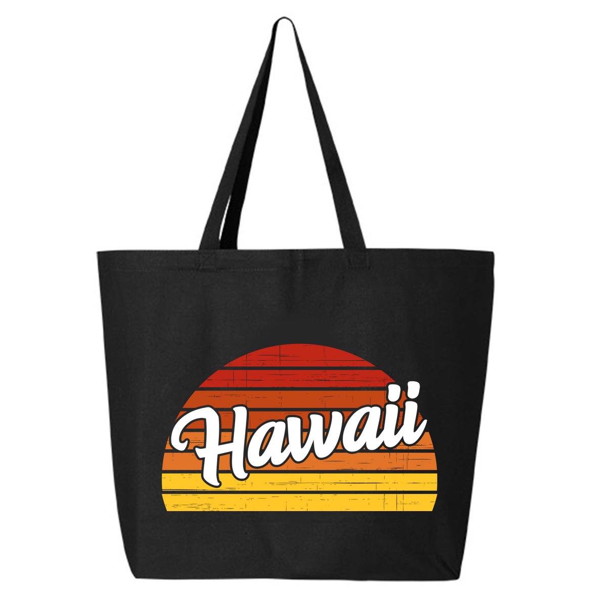 Hawaii Sunset Retro Vintage 25L Jumbo Tote