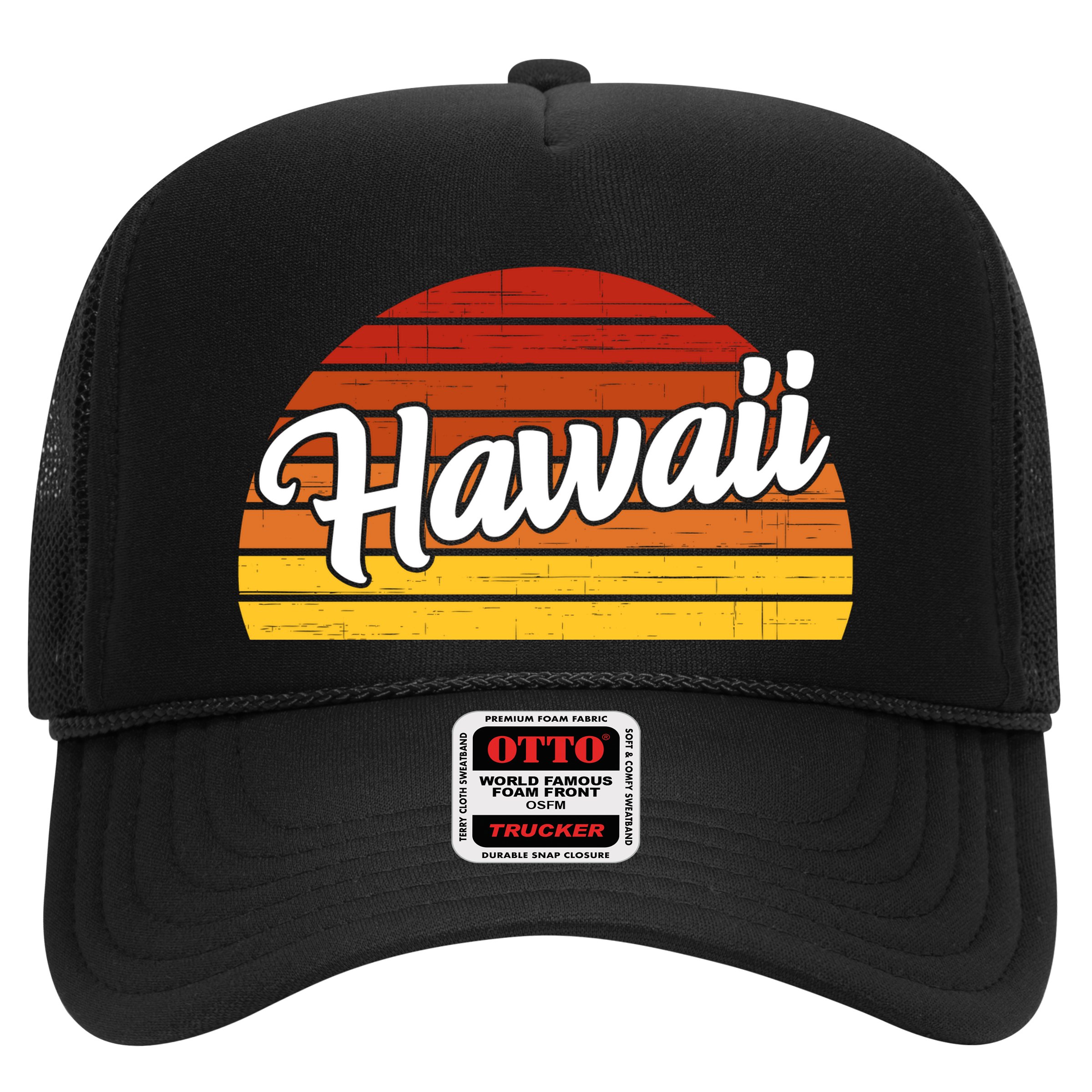Hawaii Sunset Retro Vintage Hat