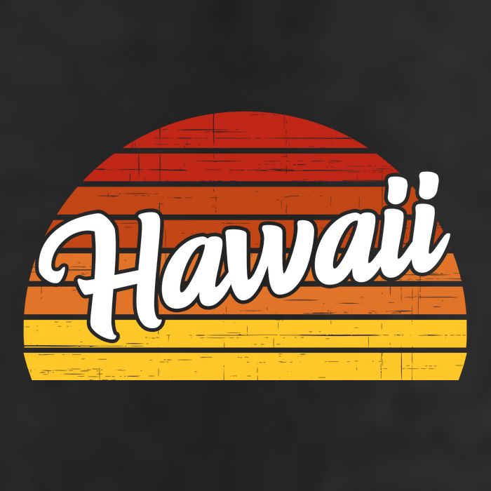 Hawaii Sunset Retro Vintage Hat