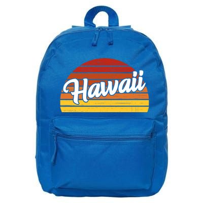 Hawaii Sunset Retro Vintage 16 in Basic Backpack