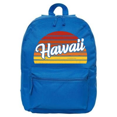 Hawaii Sunset Retro Vintage 16 in Basic Backpack