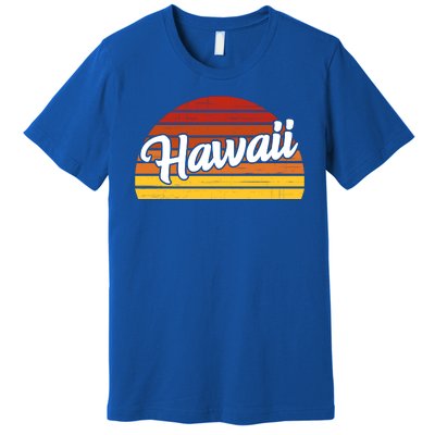 Hawaii Sunset Retro Vintage Premium T-Shirt