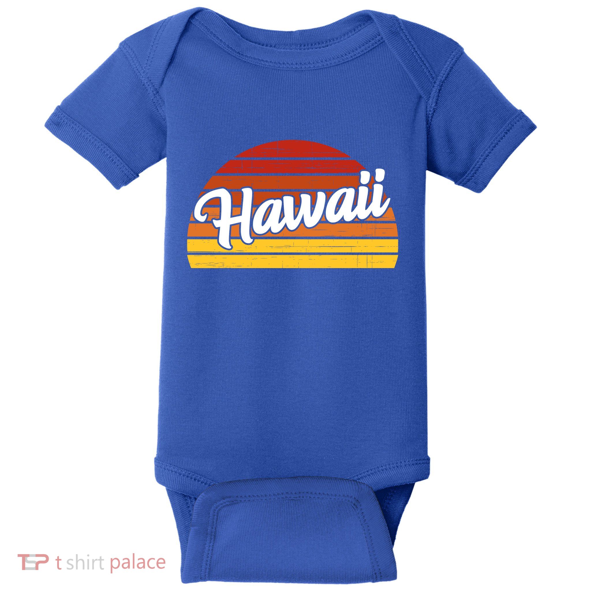 Hawaii Sunset Retro Vintage Baby Bodysuit