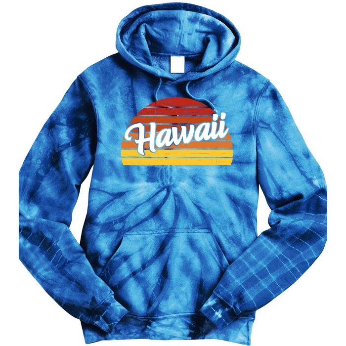 Hawaii Sunset Retro Vintage Tie Dye Hoodie