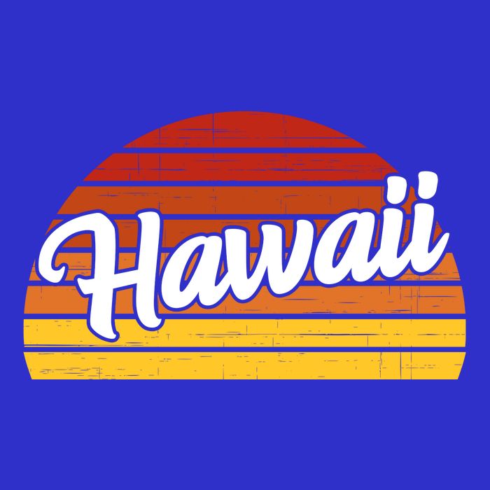 Hawaii Sunset Retro Vintage Toddler T-Shirt