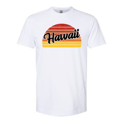 Hawaii Sunset Retro Vintage Softstyle CVC T-Shirt