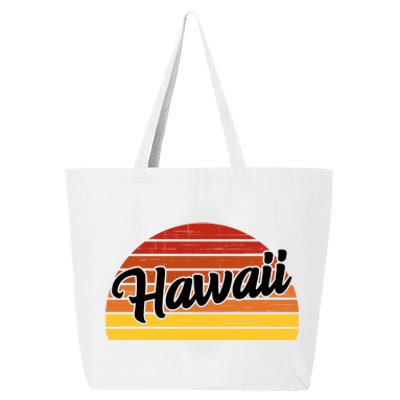 Hawaii Sunset Retro Vintage 25L Jumbo Tote