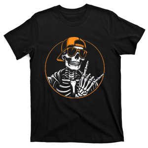 Halloween Skeleton Rock Hand Rocker T-Shirt