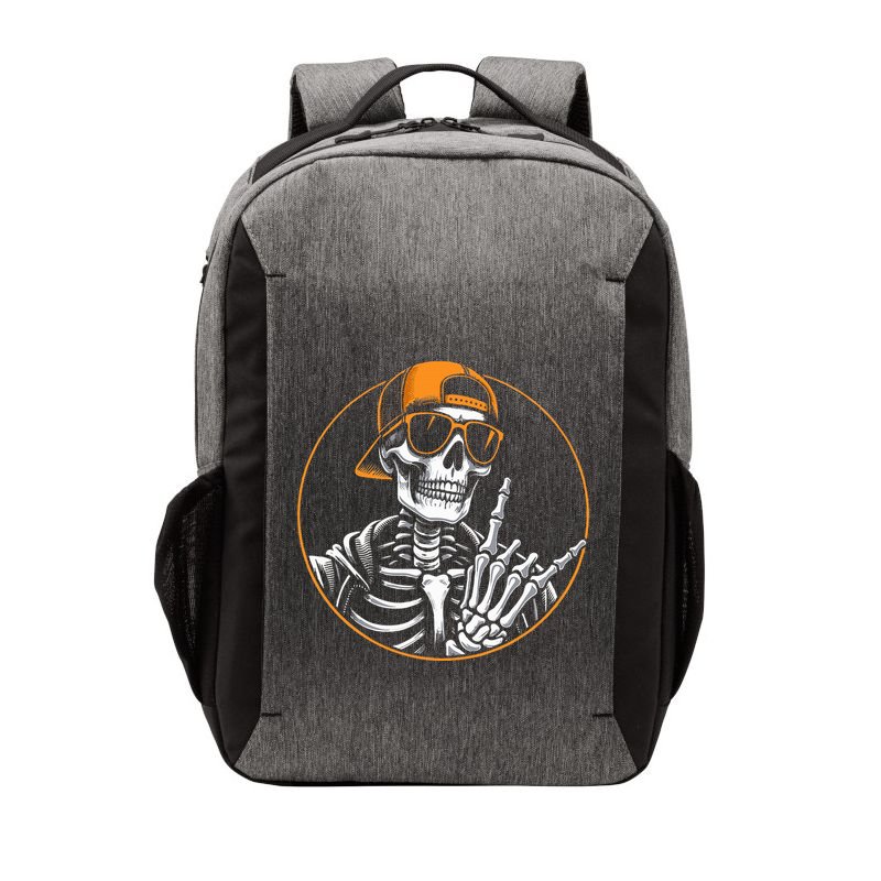 Halloween Skeleton Rock Hand Rocker Vector Backpack