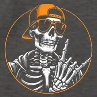 Halloween Skeleton Rock Hand Rocker Vector Backpack