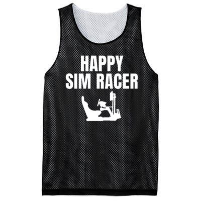 Happy Sim Racer Fun Esport Car Racing Sim Funny Sim Racer Sim Racing Cockpit Mesh Reversible Basketball Jersey Tank