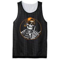 Halloween Skeleton Rock Hand Rocker Rock Music Mesh Reversible Basketball Jersey Tank