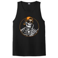 Halloween Skeleton Rock Hand Rocker Rock Music PosiCharge Competitor Tank