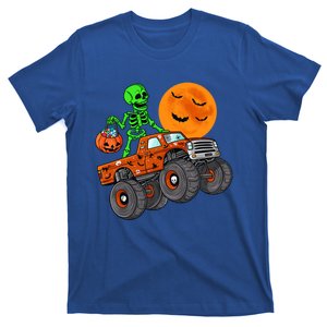 Halloween Skeleton Riding Monster Truck Gift T-Shirt