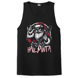 Hail Santa Rock On Heavy Metal Goth Sarcasm Christmas PosiCharge Competitor Tank