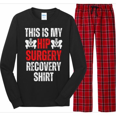 Hip Surgery Recovery Funny Gag Design Long Sleeve Pajama Set