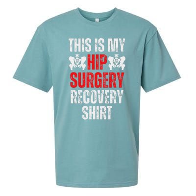 Hip Surgery Recovery Funny Gag Design Sueded Cloud Jersey T-Shirt