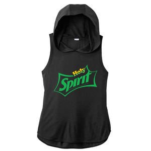 Holy Spirit Refresh Your Soul Ladies PosiCharge Tri-Blend Wicking Draft Hoodie Tank