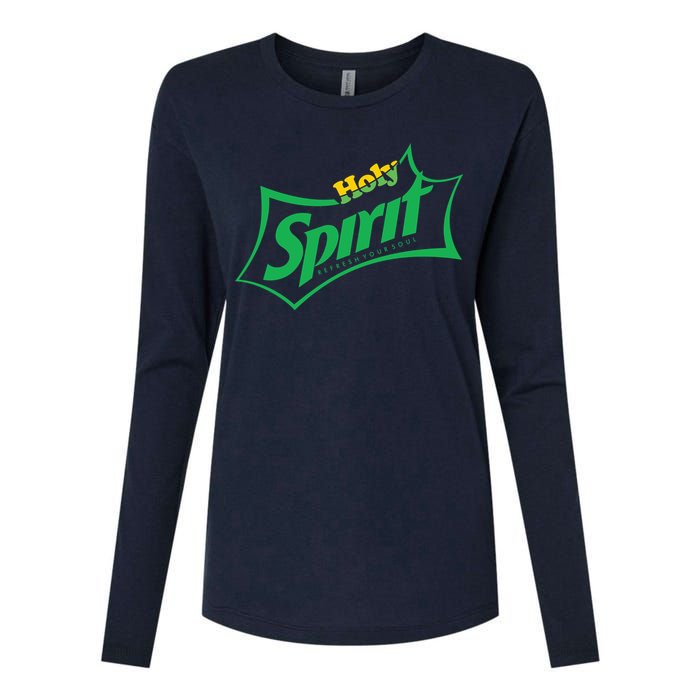 Holy Spirit Refresh Your Soul Womens Cotton Relaxed Long Sleeve T-Shirt