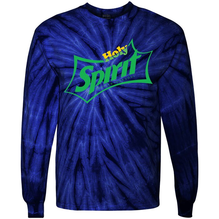 Holy Spirit Refresh Your Soul Tie-Dye Long Sleeve Shirt